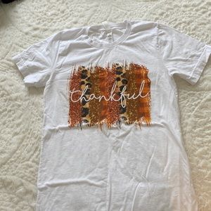 Cheetah Print Thankful T-Shirt